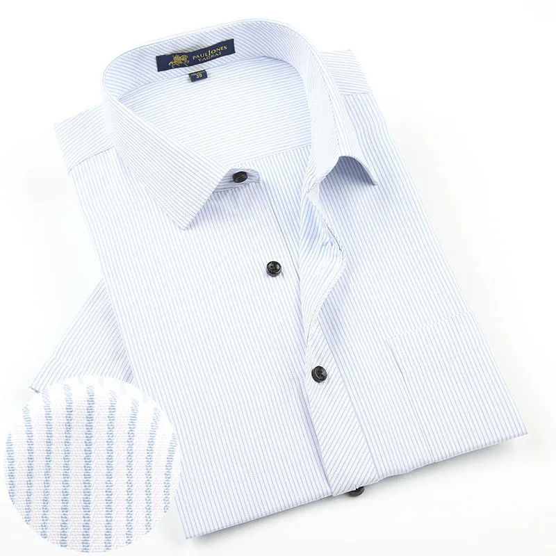 Мужская Повседневная рубашка в клетку с коротким рукавом и принтом|designer mens dress