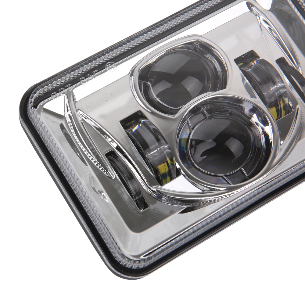 4X6 Car Led Headlight Square Light White Sealed Beam Highlow Beam Replacement For Ford Trucks Offrord (11)