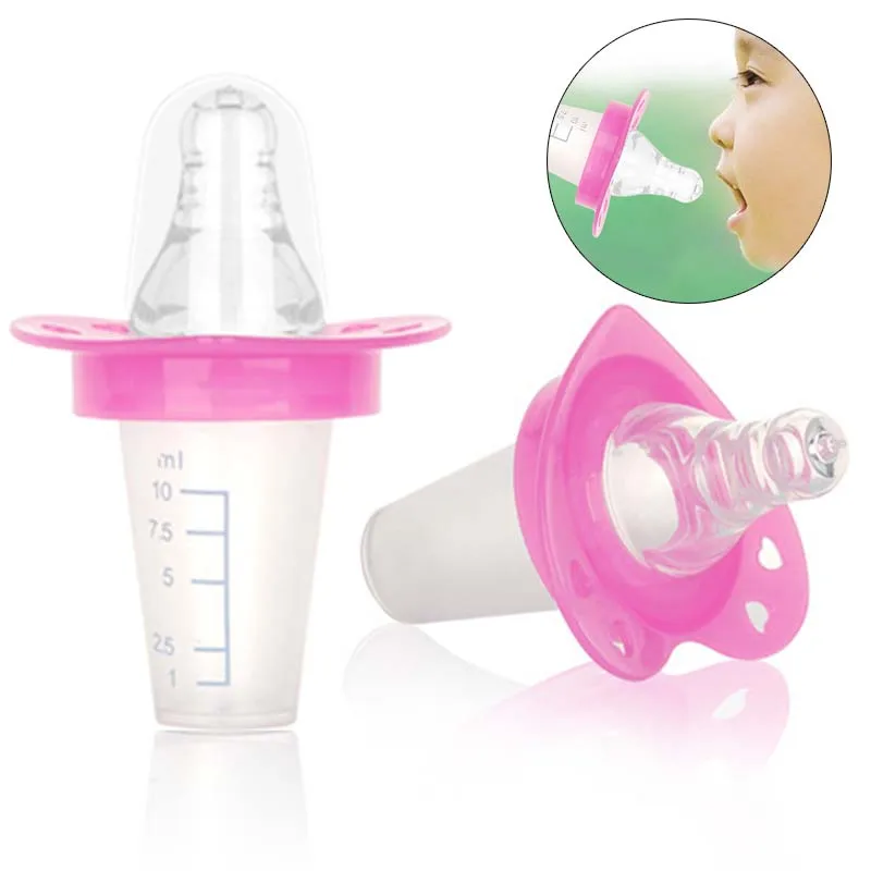 

New 2 Colors High Quality Comfortable Baby Feeding Device Anti-sucking Pacifier With Scaled Applicator For Kid Feeding