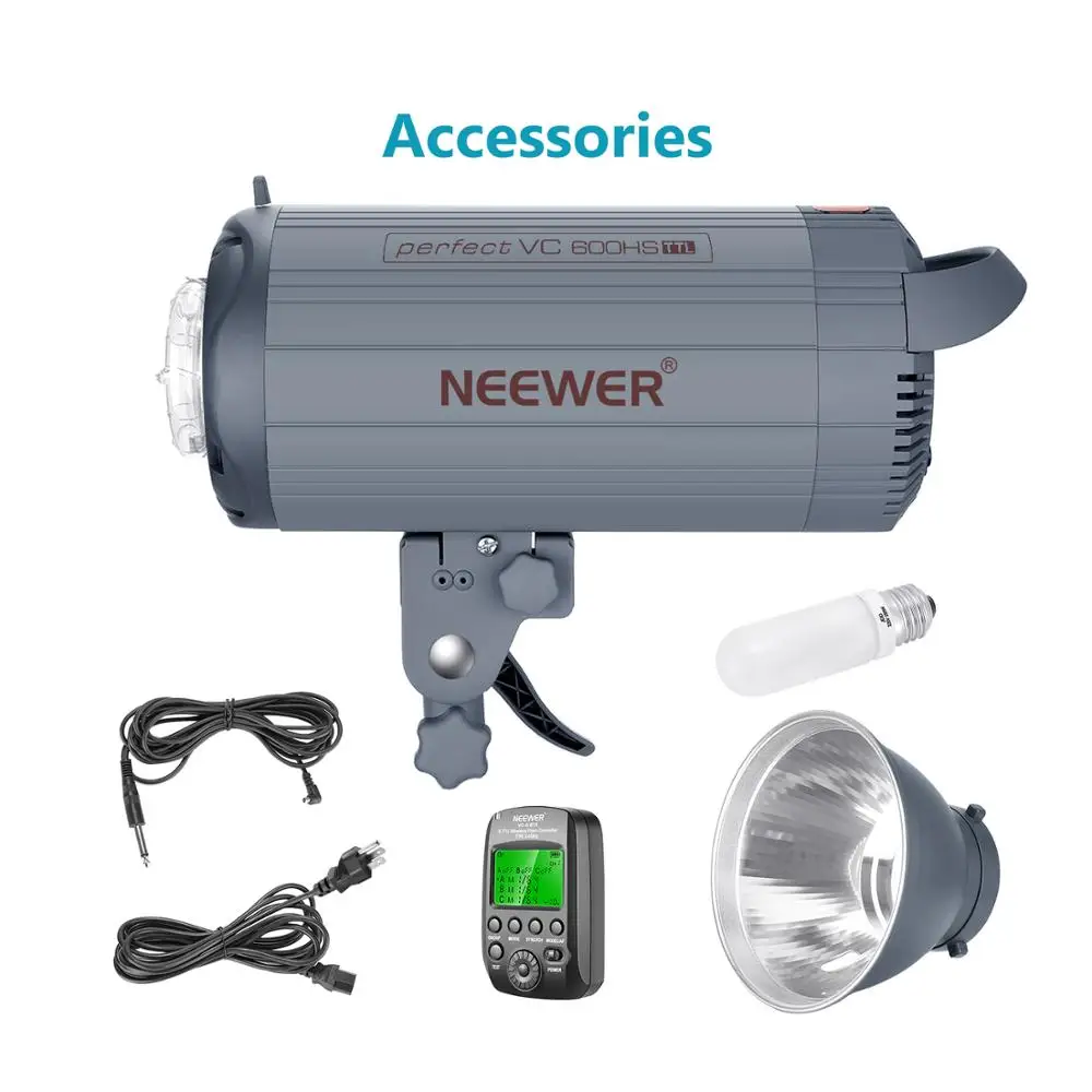 US $269.99 Neewer 600W 5600K Photo Studio Strobe Flash Light Monolight 24G Wireless Trigger For Indoor Studio Location Photography