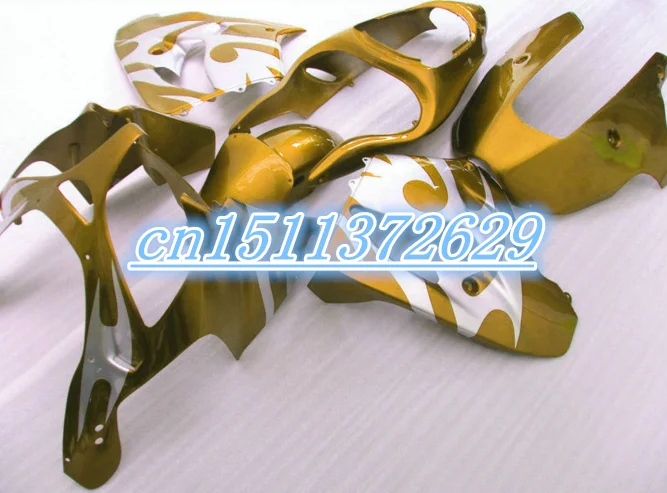 Обтекатель Dor для Kawasaki 2002 2003 ZX 900 zx9r Ninja 9R золотистый белый 02 03 ZX9 R 2002-2003 ABS пластик |