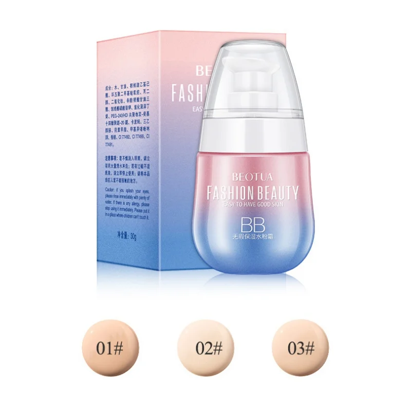 

1PC Professional Makeup Liquid BB Cream Moisturizing Brightening Concealer Liquid Foundation BB Cream Face Cosmetic Tool