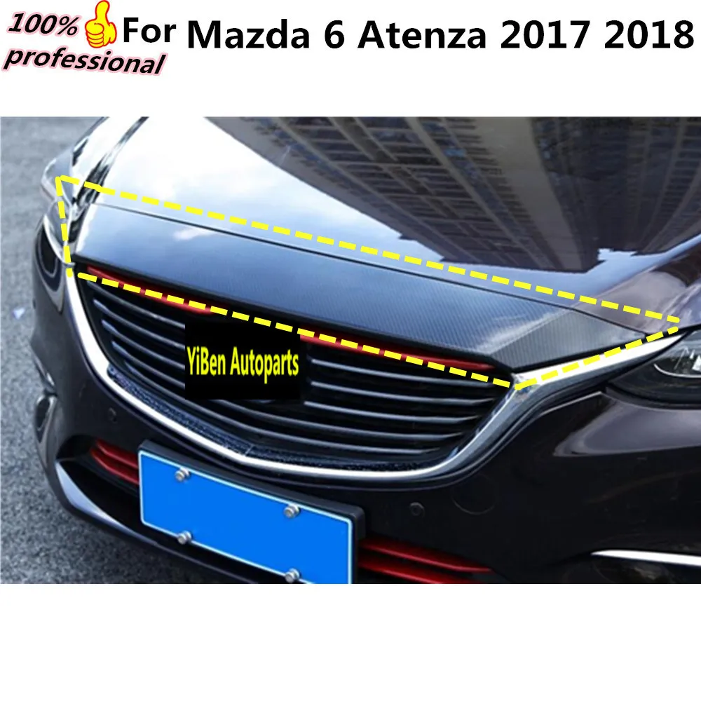 car garnish cover black Plastic front engine Machine grille upper hood