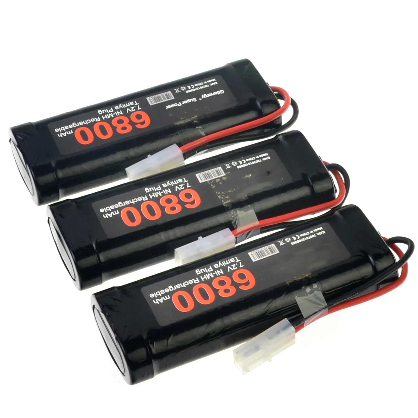 1-5 шт 7,2 V 6800mAH Ni-MH аккумуляторная батарея игрушка автомобиль/лодка/самолет - Цвет: 3pcs