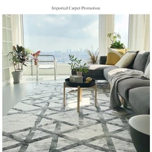 Турция импортный ковер гостиная ковер для спальни толстый Полипропилен ковер Диванный кофейный столик пол коврик кабинет пушистый коврик