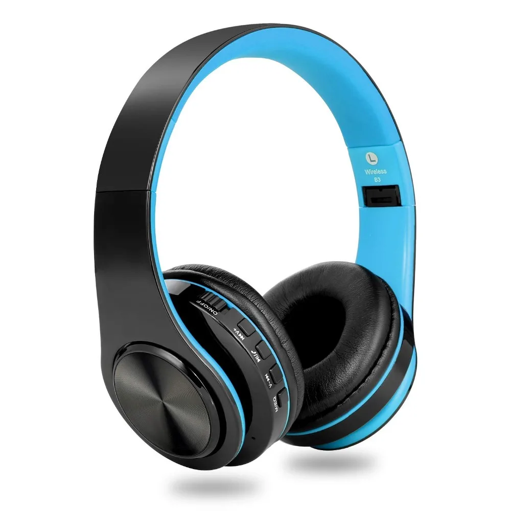 Bluetooth наушники вкладыши складные Hi Fi глубокие басовые Беспроводные с слотом для sd