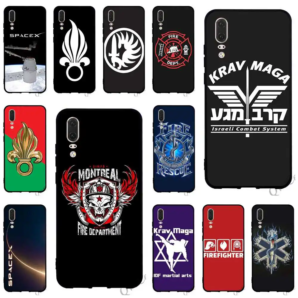 

Firefighter Rescue French Foreign Legion Phone Cover for Huawei P20 Case P10 P8 Lite Pro P9 Mini P Smart Mate 10 20 Cases Back