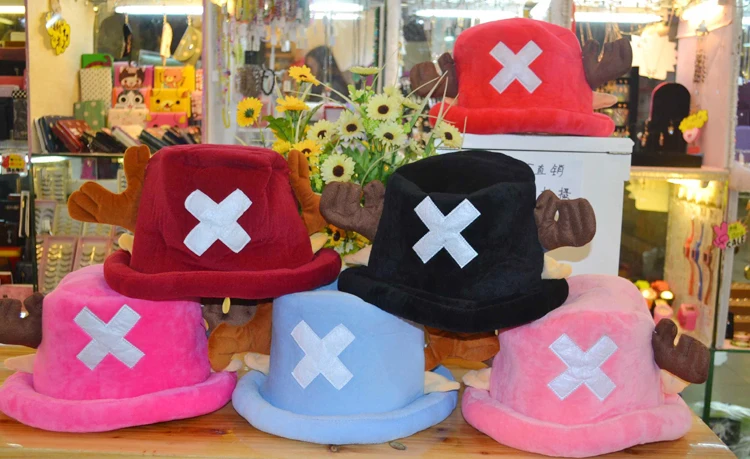  Anime One Piece Cosplay Tony Chopper Plush Cotton Cap Hat, Tony 2Years after VER Hat (2).jpg