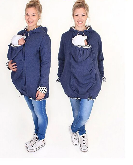 Женские толстовки для беременных, Рюкзак-переноска, куртка-кенгуру, Рюкзак-переноска, зимние теплые куртки с капюшоном для беременных женщин