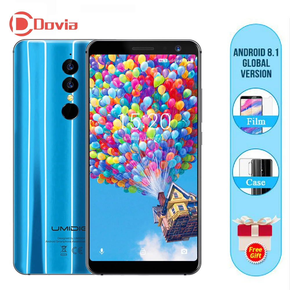 UMIDIGI A1 Pro Cellphone 5.5&quot Android 8.1 MTK6739 Quad Core 1.5GHz 3GB+16GB 3150mAh Dual Rear Cameras Face ID 4G Smartphone | Мобильные