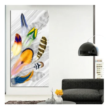 

50x100cm Diamond mosaic colorful Feather Mosaic diamond picture Diamond Embroidery full square round drill for wall decor gift