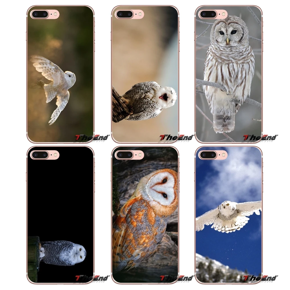 

For Xiaomi Redmi 4A 4X 3S Note 3 4 5 Pro 5A Mi3 Mi4 Mi5 Mi6 Mi A1 Max 5X 6X Transparent Soft Cases Covers White Owl