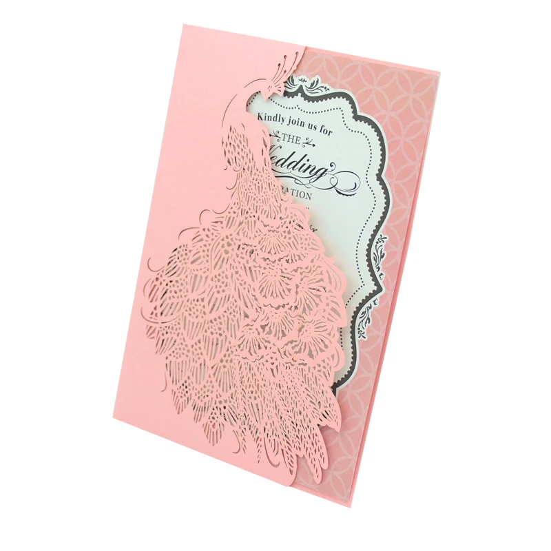 

quinceanera party supplies invitation card wedding laser cut pocket fold invitations