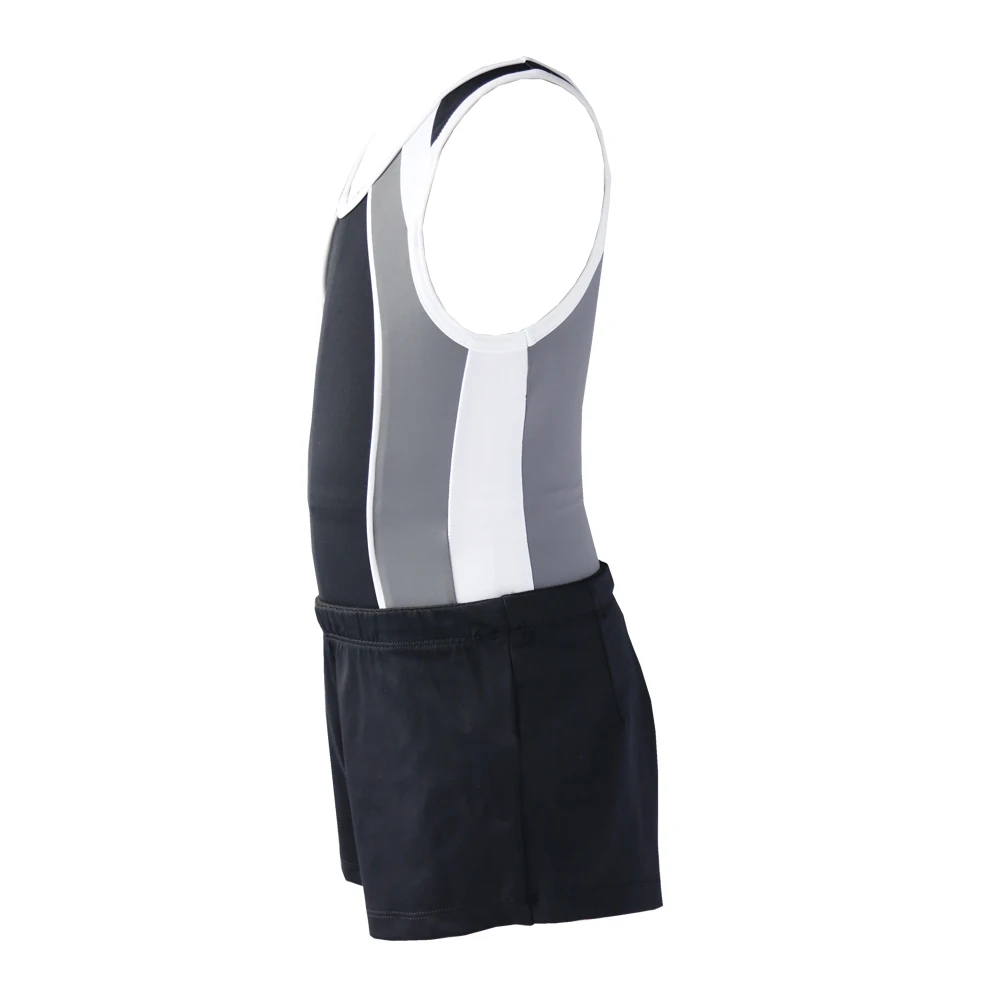 NT17039 Boy's Basic Gymnastics Leotard Classic Ballet Practice Atheletic Tank Bodysuit with Shorts Set