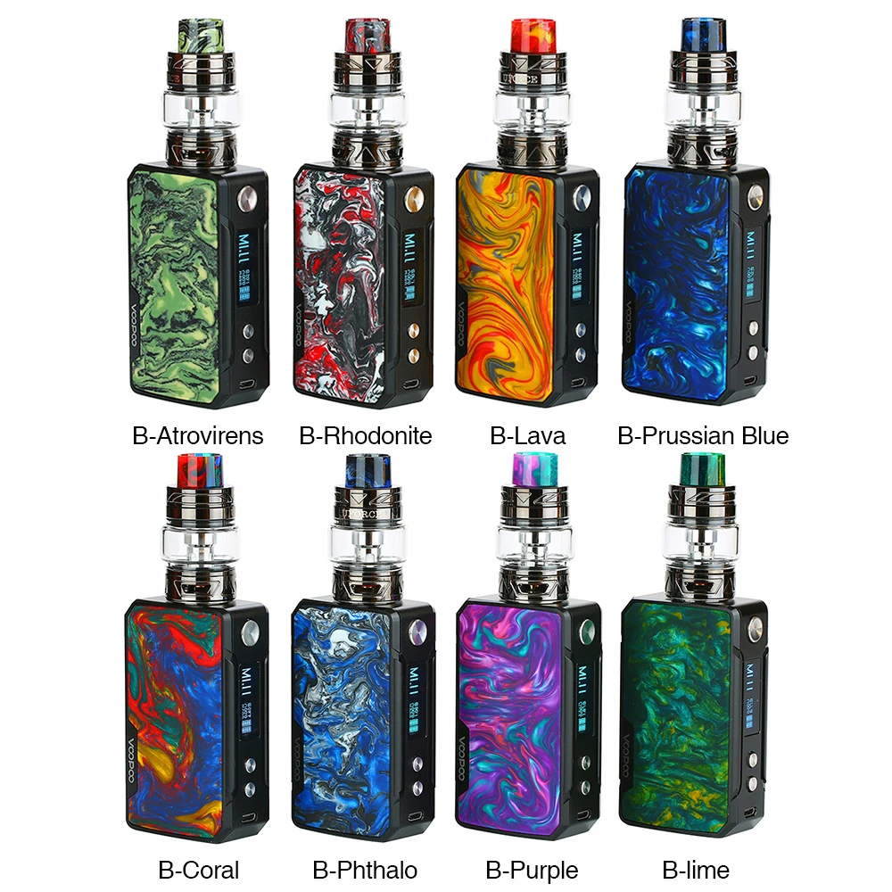 Online Original VOOPOO Drag Mini TC Kit wi 4400 mAh Drag Mini Mod   5ml UFORCE T2 Tank   verbesserte Firmware Mod E cig Vape Kit VS Drag 2