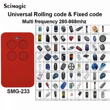 50 pcs Auto scan multi freqüência 280-868 mhz rolling code controle remoto clone duplicador de controle remoto código fixo