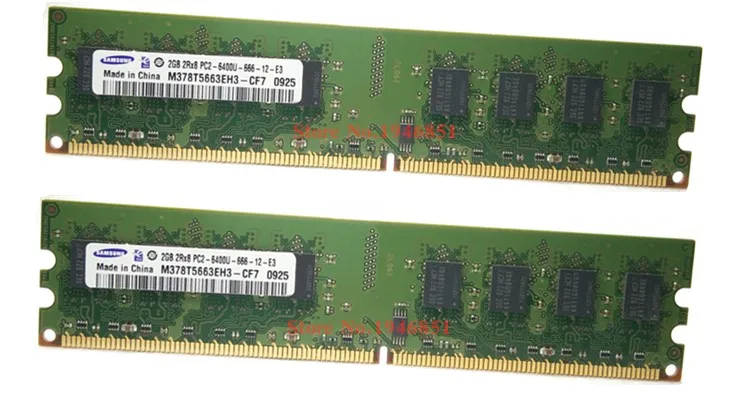 Samsung настольная память 4 ГБ 2x2 ГБ 800 МГц PC2-6400U DDR2 PC ram 800 6400 4G 240-pin