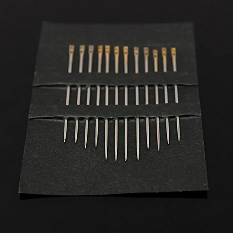 12Pcs Self Threading Sewing Needles Household Tools Home Craft Tools Pins Assorted Hand Stitches DIY