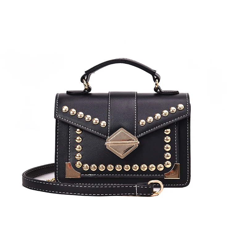 

Women High Quality Crossbody Bags Fashion Girl Rivets Star Messenge Mini Bag Square Package Designer Brand Ladies Handbags