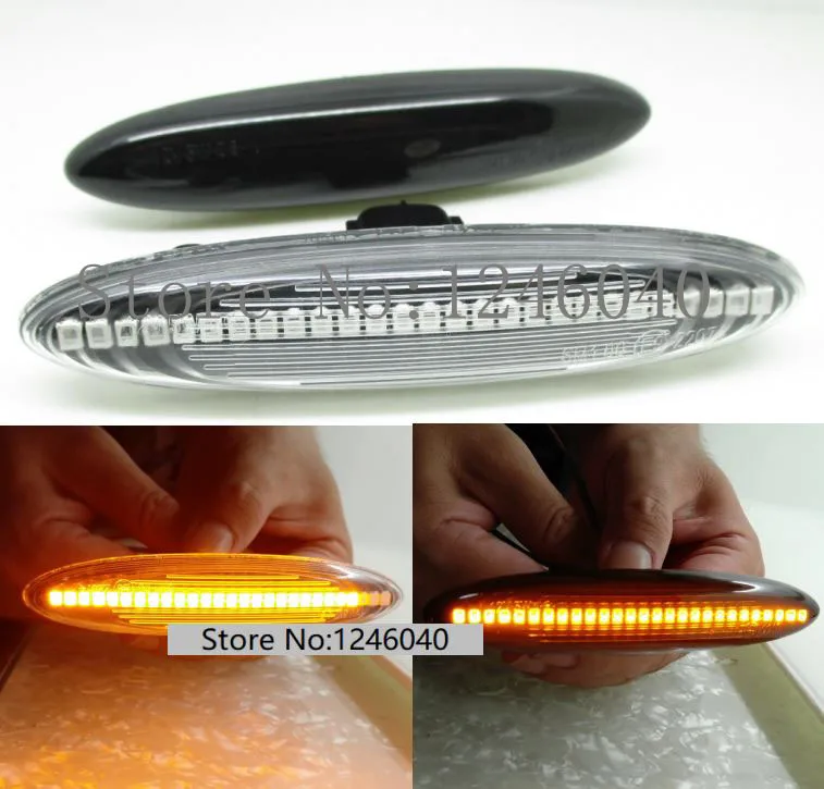 

2PCS Led Side Marker Turn Signal Light Lamp For Lexus IS250 350 SC430 Toyota Soarer UZZ40 Highlander