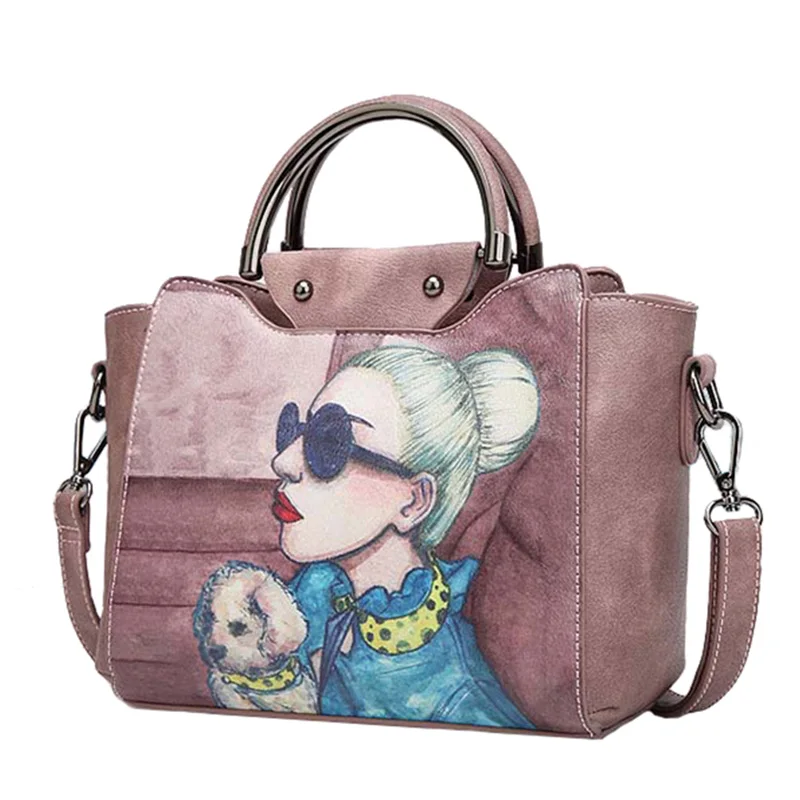 Women Small Handbag Female Cartoon Print Shoulder Bag Ladies Fashion Messenger Bags Famous Designers Crossboby Bags Tote SS7125 (1)