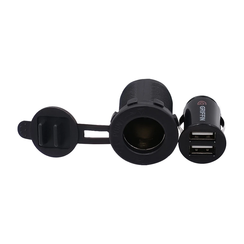 Waterproof Dustproof 5V 2.1A Dual USB Car Power Charger Adapter Blue LED 12-24V for Car Truck Boat Motorcycle Cigarette Lighter  (4)