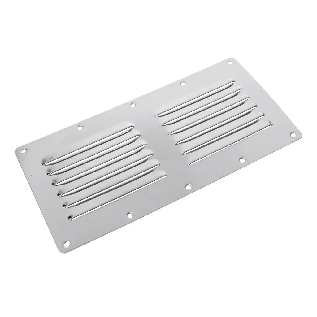 Stainless Steel Boat Louvered Vent Grill Cover Louver Ventilator