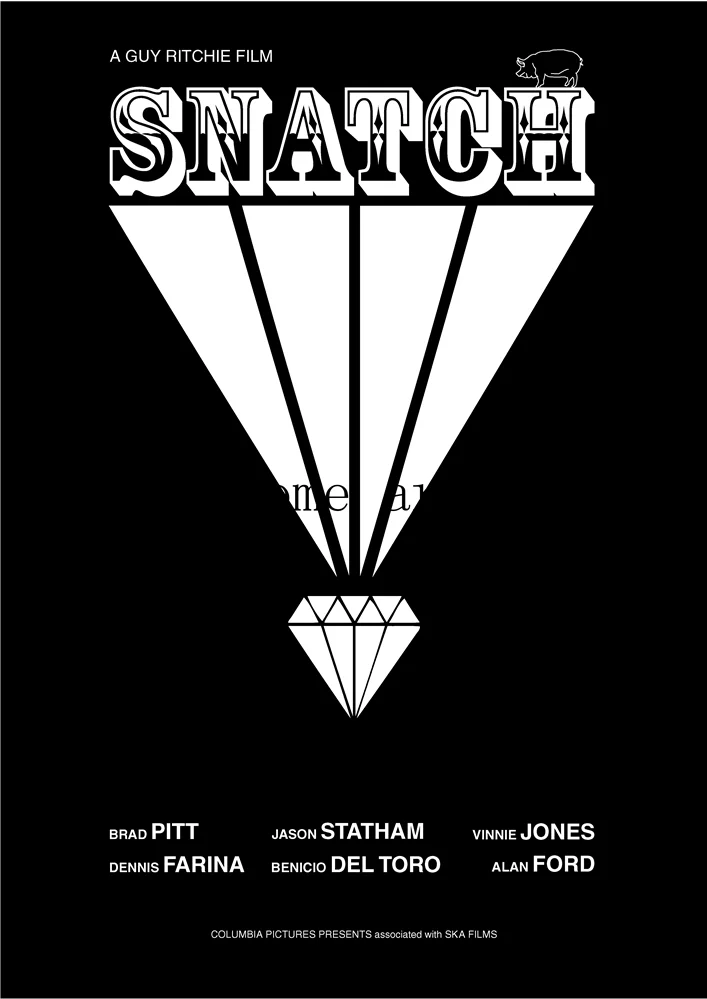 Snatch фильм плакат четкое изображение наклейки на стену украшение дома хорошее качество принты белая бумага с покрытием домашний арт бренд