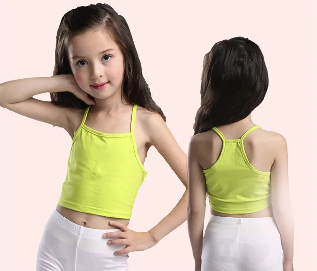 S&C 6 14Y Girls Tank Tops COTTON Girls Camisole Child Singlet For Girls