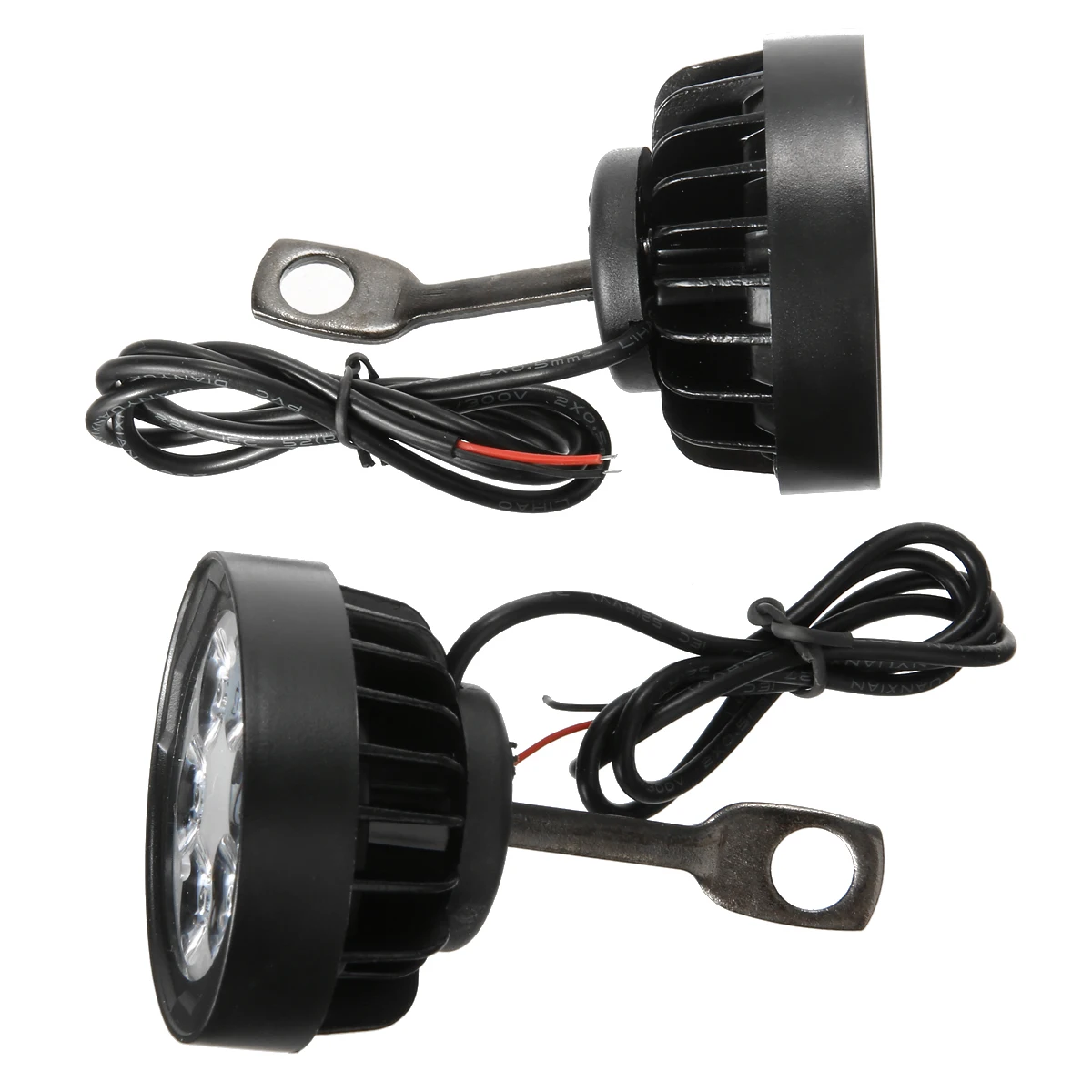 2PCS 24W 6LED Motorcycle Spot Fog Light 300LM Headlight Waterproof Front Head Assist Lamp For Universal ATM Dirt Bike Scooter