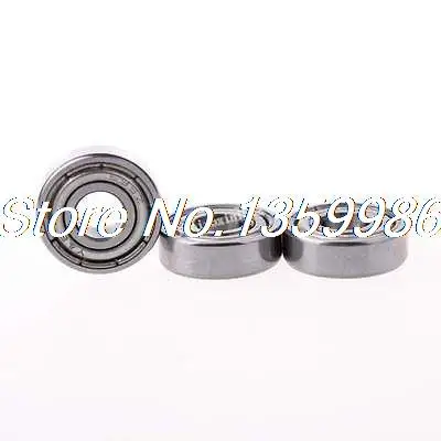 

10pcs Silver Tone Metal 13mm x 5mm x 4mm Shield Ball Bearing