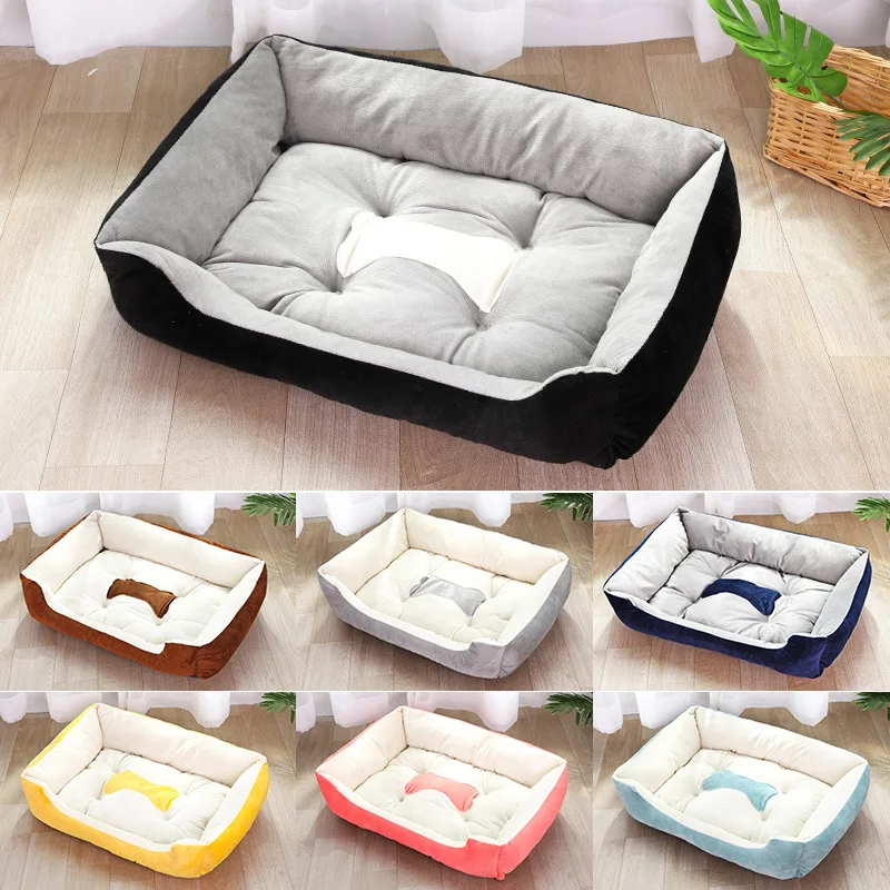 

Soft Dog Beds Warm Lounger Sofa for Small Large Dogs Golden Retriever Bed Husky Kennel Cat Nest Puppy Cushion Mat XS to XXL