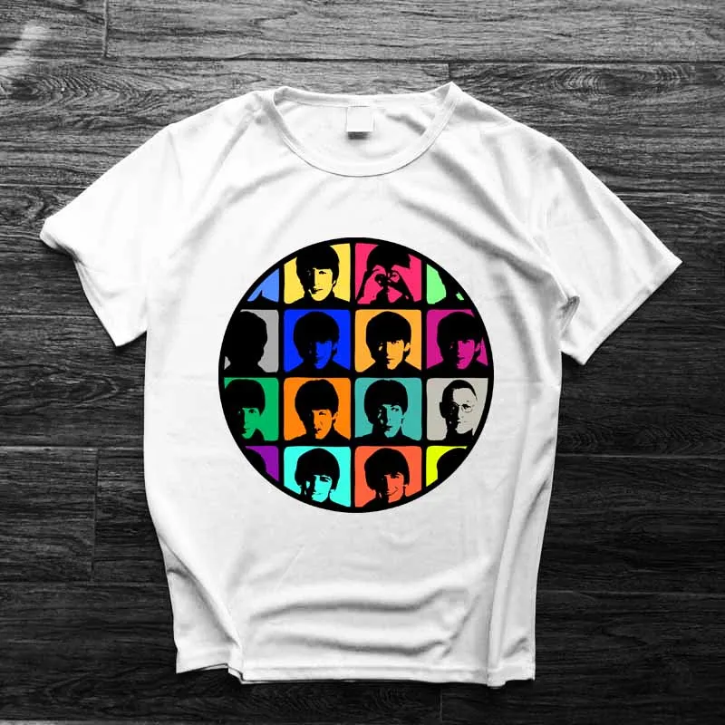 

john lennon love and peace pop art rock star print men women size summer t shirt