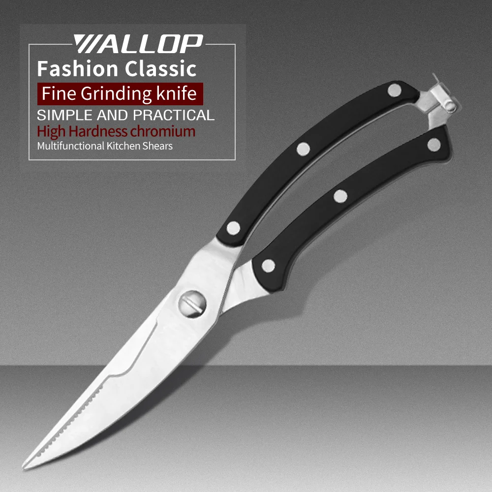 

Wallop Kitchen Shears Stainless Steel 2018 new Poultry Fish Chicken Bone Scissors Safe Cooking Utensil Accessories