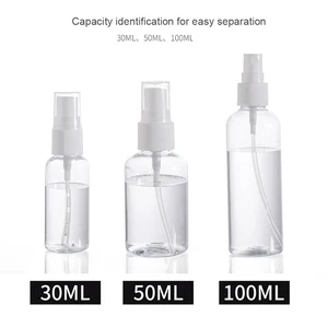 1Pcs Transparent Empty Spray Bottles 30ml/50ml/100ml Plastic Mini Refillable Container Empty Cosmetic Containers