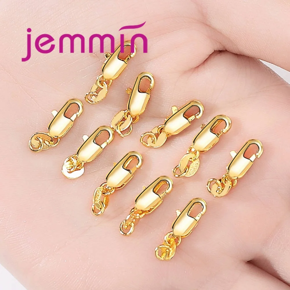 

Top Quality Sterling Silver 925 Lobster Connectors Clasps Hand Made DIY Jewellery Making Suppliers Finding For Necklace Gold