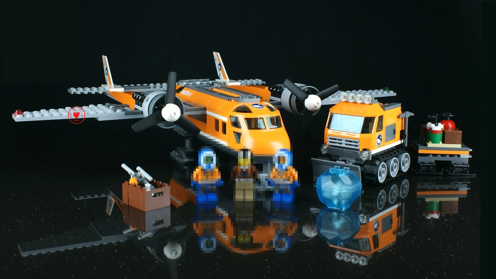 

New City series Arctic Supply Plane City fit city plane figures technic Model plane building blocks bricks toy kid