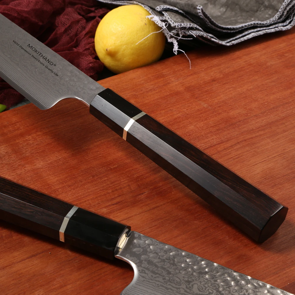  Mokithand Damascus Steel Chef Knife 9 Inch Japanese VG10 Kitchen Knives Professional Japan Steel Fi - 32989369280
