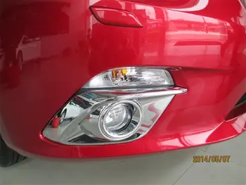 

Auto front fog light cover for mazda 3 sedan 2014 2015 ,ABS,2pc/lot