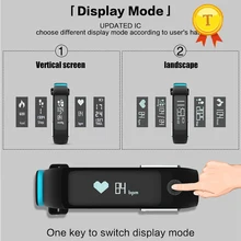 Новое поступление IP67 Водонепроницаемый пульсометр смарт-браслет Смарт-браслет на запястье с кровяным давлением синхронизации whatsapp по электронной почте facebook