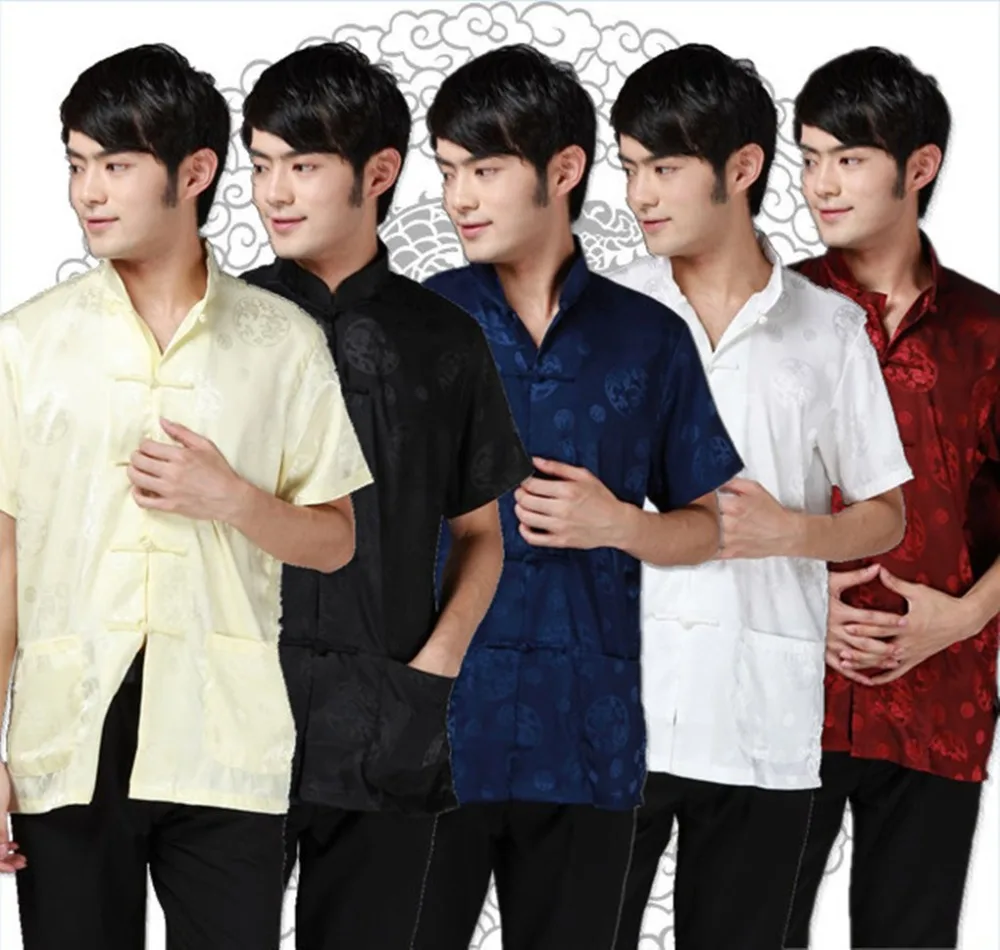 

Shanghai Story new Tang Costume Chinese costume Traditional Chinese ethnic clothing Tang suit mandarin collar shirt men