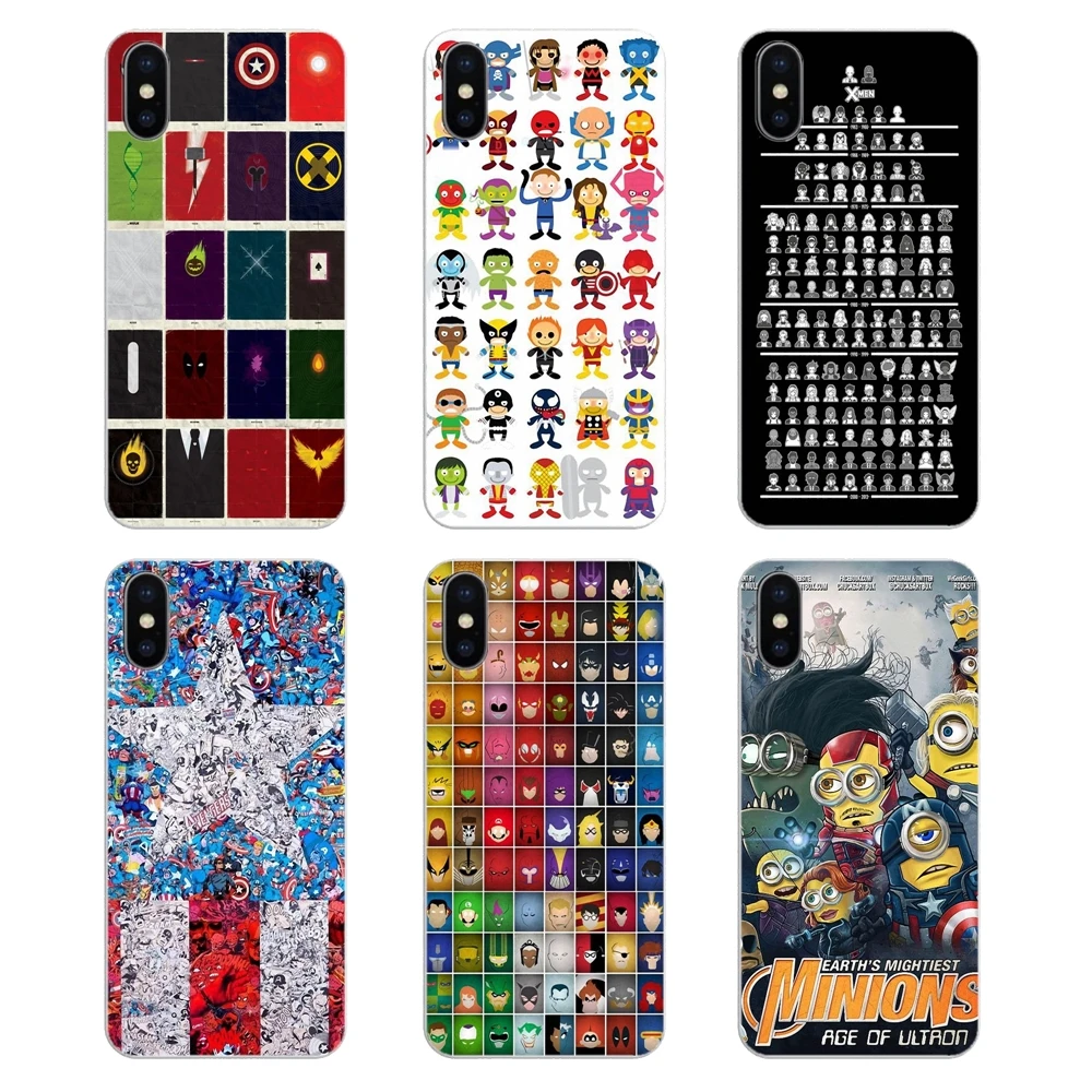 Все Супер Герои головоломка коллаж dc comics для Xiaomi Mi A1 A2 5X 6X 8 lite SE Pro Max Mix 2 2S 3 Mi5 Mi5S