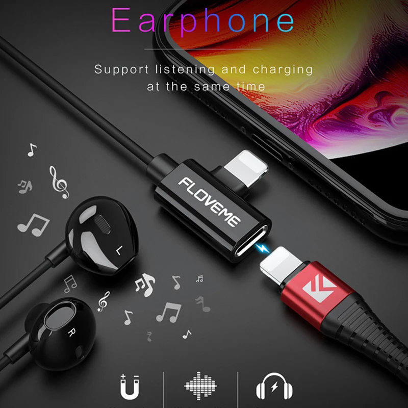 Wire controlled Earphones suitable for iphone charging and listening