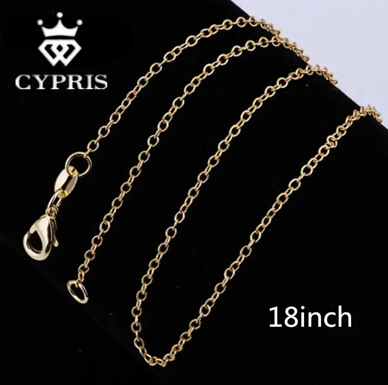SALE C003 1mm Thin Gold Color Rolo/Rollo Chain Necklace Lobster Clasp