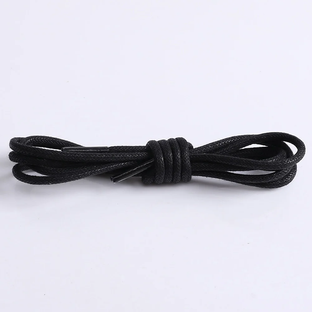 

Waxed Round Shoe Laces Shoestring for Martin Boots Leather Sport Shoes 70/80cm Casual Cotton Shoelaces Lacet Black brown #20