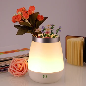 

LED Vase Lamp Table Lamp USB Rechargeable Nursery Night Light Home Bedroom Decor besides table lamps for bedroom