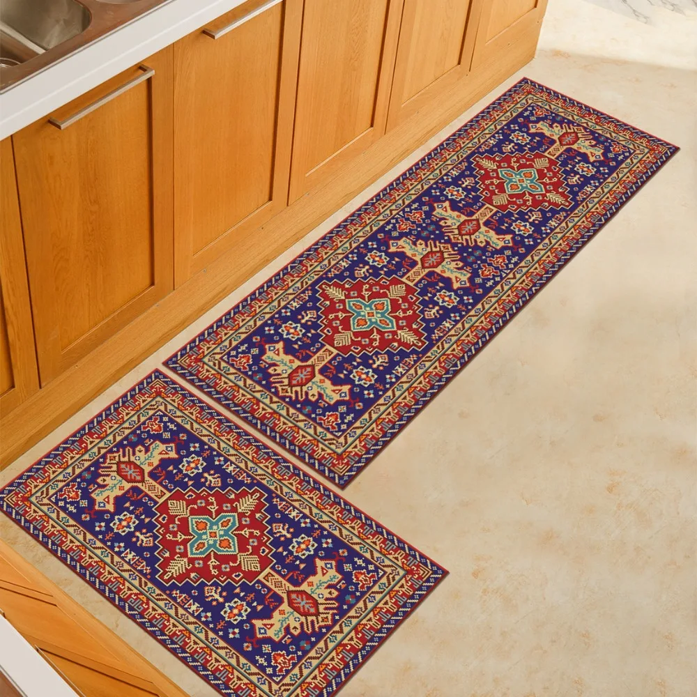 Europe Style Doormats Slip resistant Kitchen Carpet Floor Mats For Living Room Multi Colors Bath