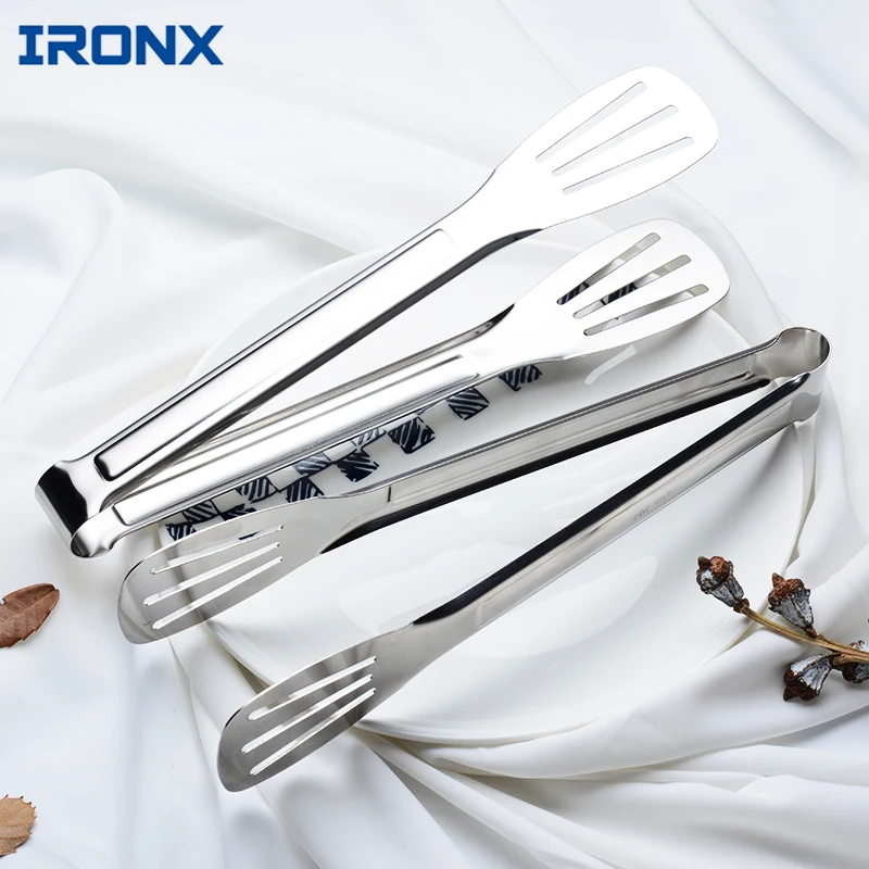 

Bread Food Tongs Kitchen Buffet Cooking 304 Stainless Steel Tool Anti Heat Bread Clip Pastry Clamp Barbecue Tongs