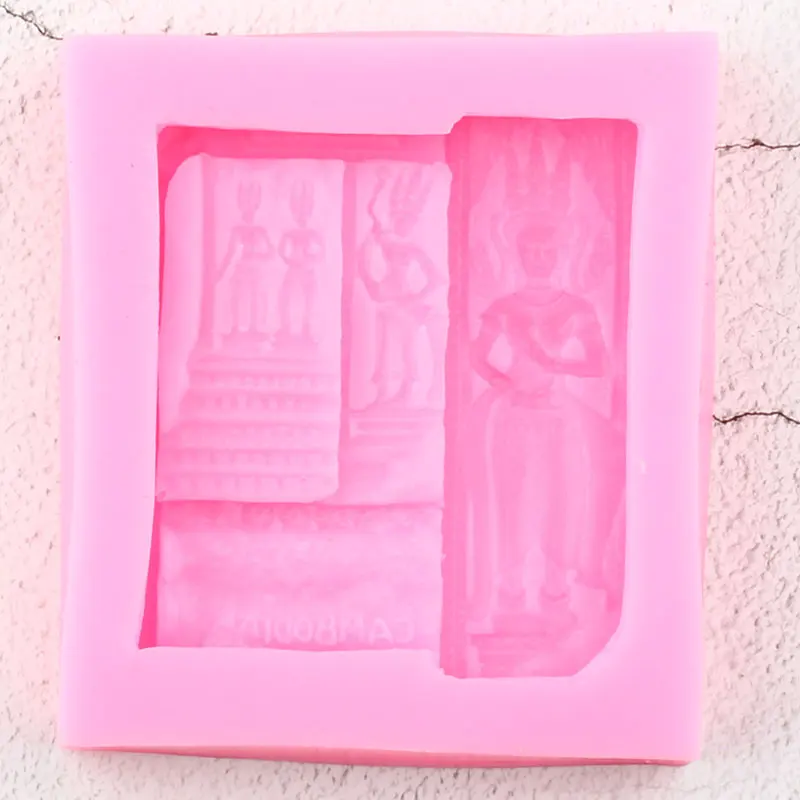 3D статуя богини силиконовые формы DIY вечерние инструменты для украшения тортов из мастики конфеты шоколадные формы для мастики Смола глина мыло плесень