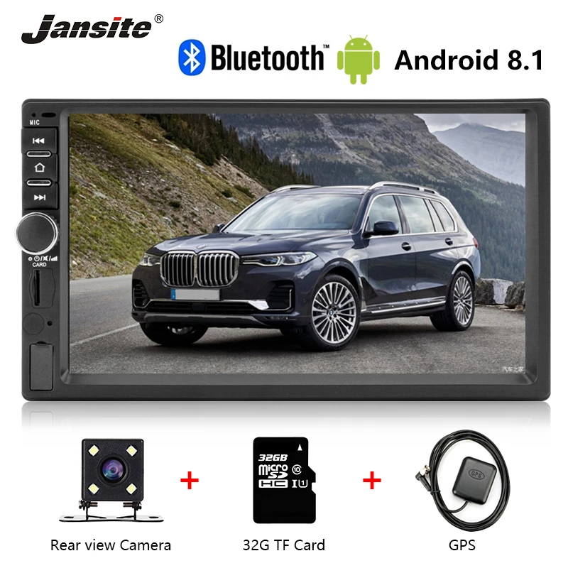 

Vtopek 7" dual din FM radio car radio Android multimedia control system rear camera TF Card Touch Screen GPS 12V Universal
